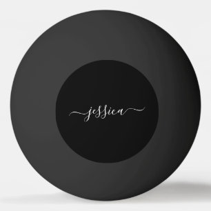 Schwarz-weißer Name Tischtennisball