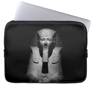 Schwarz-weißer Pharao-König Laptopschutzhülle