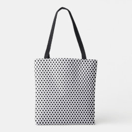 Schwarz-weißer Polka-Punkt-Druck Punkte