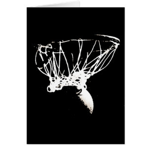 Schwarz-weißer Pop Art Basketball