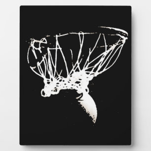 Schwarz-weißer Pop Art Basketball Fotoplatte