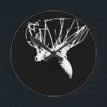 Schwarz-weißer Pop Art Basketball Runde Wanduhr<br><div class="desc">Basketball Pop Art Art Art Artwork - Populäre Sportkunstfotografie</div>