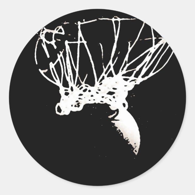 Schwarz-weißer Pop Art Basketball Runder Aufkleber (Vorderseite)