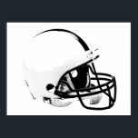 Schwarz-weißer Pop Art Football Helm Poster<br><div class="desc">American Sport Games Digital Artworks - Pop Art Style Football Helmet</div>
