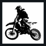 Schwarz-weißer Pop Art Motocross Motorradsport Poster<br><div class="desc">Sport Themed Digitally Edited Art - Motocross Poster Print - Uni Pop Kunst - Computerbilder - Die einzige Möglichkeit,  großartige Arbeit zu leisten,  ist die Liebe,  was Sie tun.</div>
