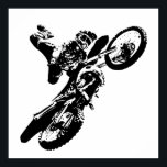 Schwarz-weißer Pop Art Motocross Motorradsport Poster<br><div class="desc">Sport Themed Digitally Edited Art - Motocross Poster Print - Uni Pop Kunst - Computerbilder - Die einzige Möglichkeit,  großartige Arbeit zu leisten,  ist die Liebe,  was Sie tun.</div>