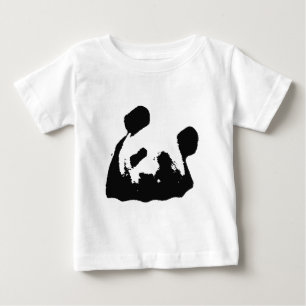 Schwarz-weißer Pop Art Panda Baby T-shirt