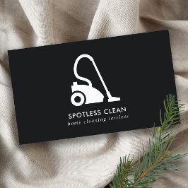 SCHWARZ-WEISSER REINIGERER REINIGUNGSDIENST VISITENKARTE