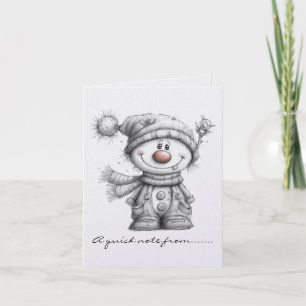 Schwarz-Weißer Schneemann