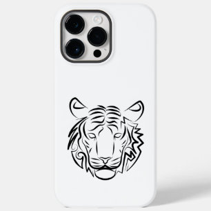 Schwarz-weißer Stammes-Tiger Case-Mate iPhone 14 Pro Max Hülle