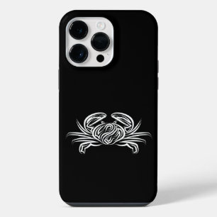 Schwarz-weißer Stammeskrebs iPhone 14 Pro Max Hülle