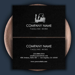 Schwarz-weißer Stapler, Logik - Beruflich Visitenkarte