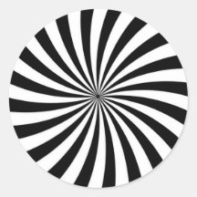 Schwarz-weißer Swirbel der optischen Illusion