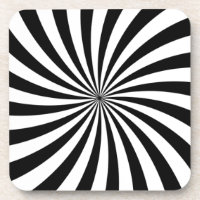 Schwarz-weißer Swirbel der optischen Illusion