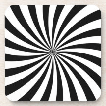 Schwarz-weißer Swirbel der optischen Illusion