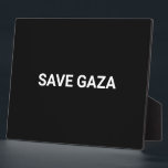 Schwarz-weißer Text aus Gaza auf Minimalismus gere Fotoplatte<br><div class="desc">Rett Gazastreifen schwarz-weiß Sondertext einfache minimalistische moderne elegante Plakatzeichen. Vollständig anpassbarer weißer Text,  oder Sie können ihn einfach löschen,  auf schwarz festem Hintergrund. Farben sind bearbeitbar. Zeigen Sie Ihre Unterstützung für Gaza. Karo der Erholung der Auflistung für mehr Koordination und Zuordnung von Elementen.</div>