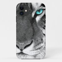 Schwarz-weißer Tiger