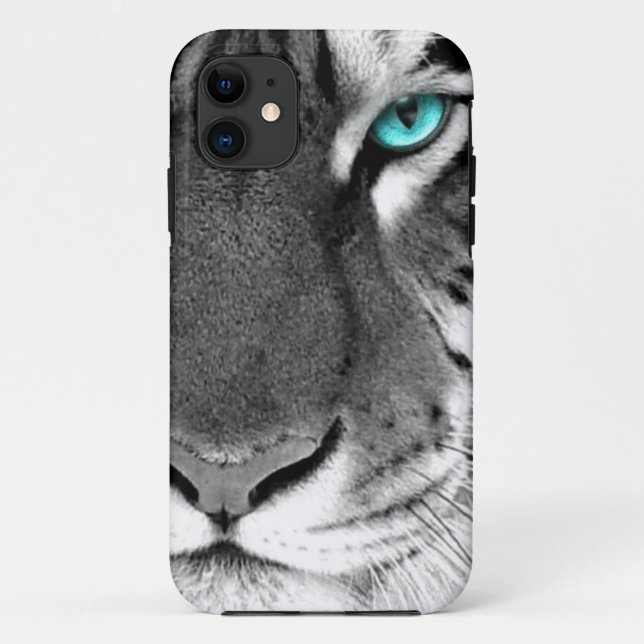 Schwarz-weißer Tiger Case-Mate iPhone Hülle (Rückseite)