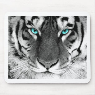 Schwarz-weißer Tiger Mousepad