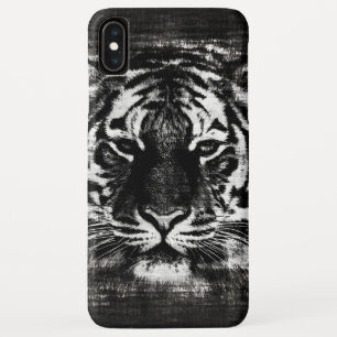 Schwarz-weißer Vintage-Tiger Case-Mate iPhone Hülle