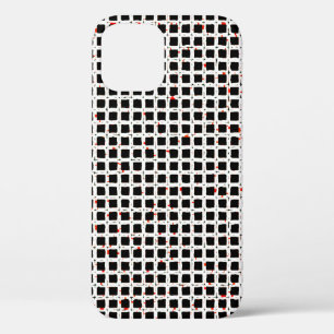 Schwarz-weißes Abstraktes Muster Chic Case-Mate iPhone Hülle