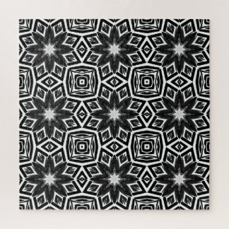 Schwarz-weißes Achteck Puzzle