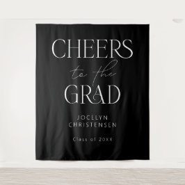 Schwarz-weißes Beifall für den Hintergrund des Fot Wandteppich