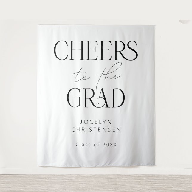 Schwarz-weißes Beifall für den Hintergrund des Fot Wandteppich (Vorderseite)