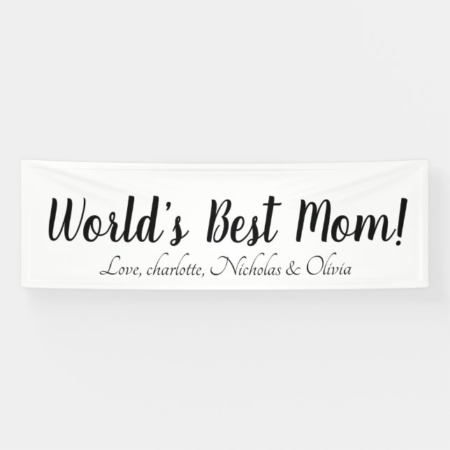 Schwarz-weißes, benutzerdefiniertes Skript mit der Banner (Horizontal)