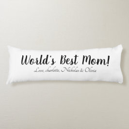 Schwarz-weißes, benutzerdefiniertes Skript mit der Seitenschläferkissen