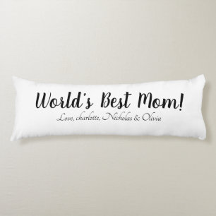 Schwarz-weißes, benutzerdefiniertes Skript mit der Seitenschläferkissen