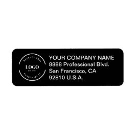 Schwarz-weißes beruflich-Minimal-Business-Logo