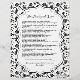 Schwarz-weißes Blumenspiel, neu verheiratetes Brau