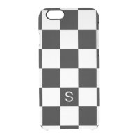Schwarz-weißes Checkered Monogramm