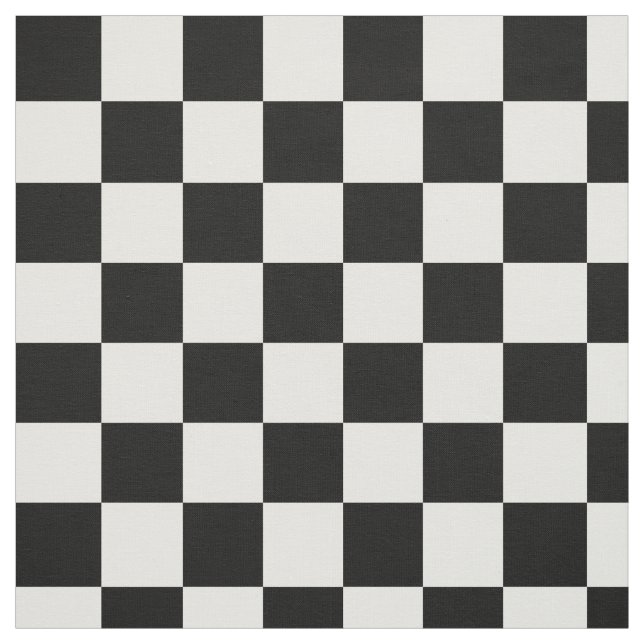 Schwarz-weißes Checkered Muster Stoff (Muster)