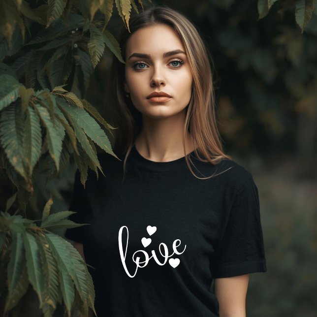 Schwarz-weißes Damen-T-Shirt T-Shirt (Von Creator hochgeladen)