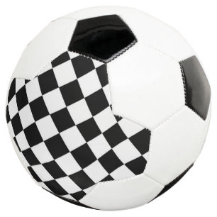 Schwarz-weißes Diamant-Schachbrett Fußball