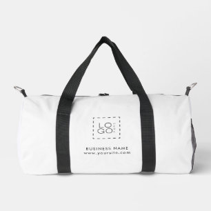 Schwarz-weißes Firmenkundenlogo Duffle Bag