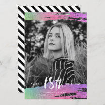 Schwarz-weißes Foto 18. Geburtstag