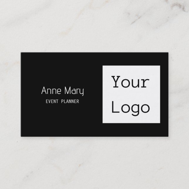 Schwarz-weißes Foto mit benutzerdefiniertem Farbte Visitenkarte (Vorderseite)