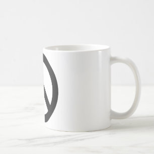 Schwarz-weißes Friedenszeichen Tasse
