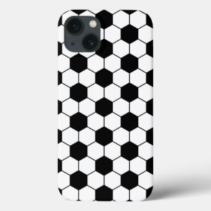 Schwarz-weißes Fußball-Ball-Muster Case-Mate iPhone Hülle