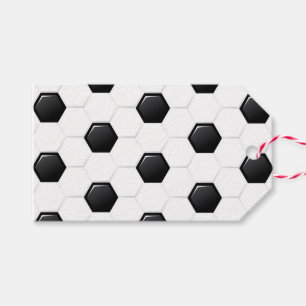 Schwarz-weißes Fußballteam Geschenkanhänger