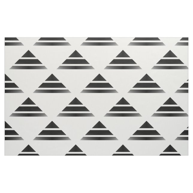 Schwarz-weißes Geo Dreieck-Muster-Gewebe Stoff (Fat Quarter (45,7 x 55,9 cm))
