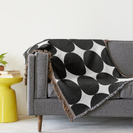 Schwarz-weißes geometrisches Kreismuster nach hint Decke