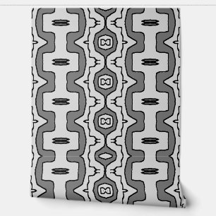 Schwarz-weißes geometrisches Muster"Ratti_Creative Tapete