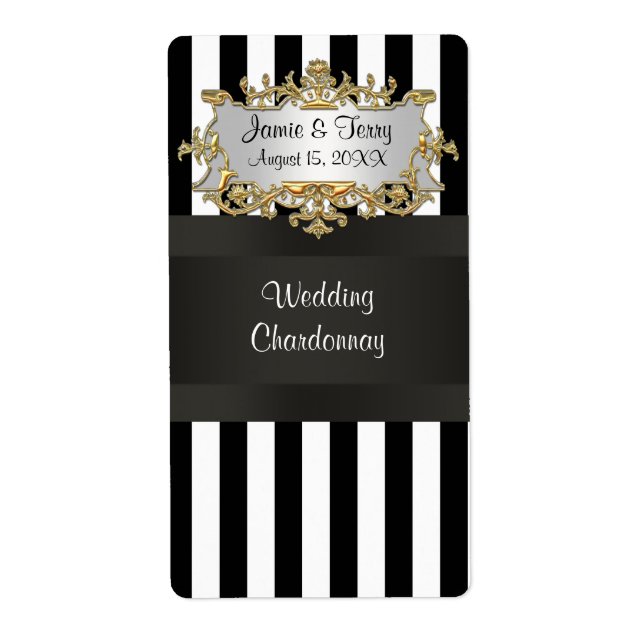 Schwarz-weißes, gestreiftes, schwarzes Tafelweinet (Vorne)