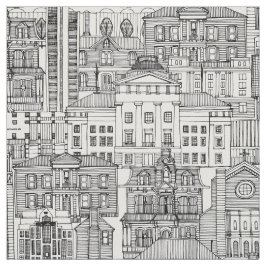 Schwarz-weißes Gewebe aus Raleigh NC Stoff