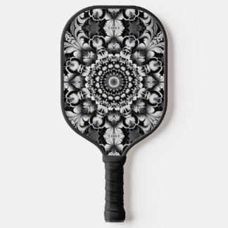 Schwarz-Weißes Glück Pickleball Schläger