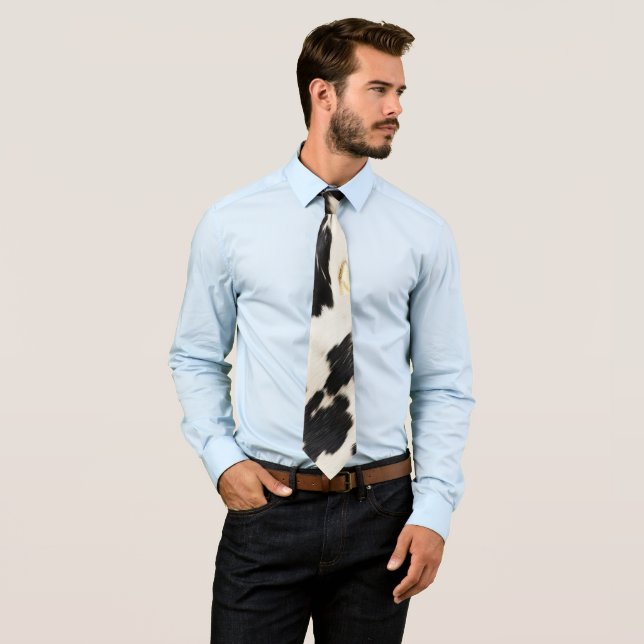 Schwarz-weißes Gold Südwestküste Krawatte (Beispiel)